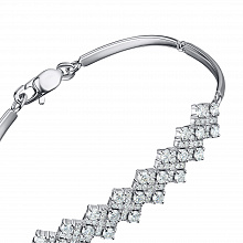 Браслет из белого золота с бриллиантами (изготовление)