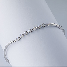 Браслет из серебра c бриллиантами