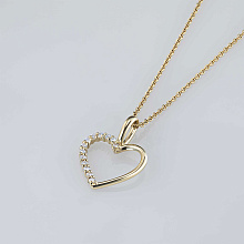 Подвеска из желтого золота с бриллиантом (изготовление)