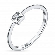 Кольцо из серебра (изготовление) с бриллиантом