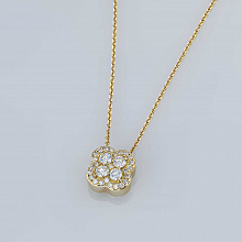 Подвеска из желтого золота с бриллиантами (изготовление)