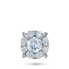 Подвеска из серебра c бриллиантами