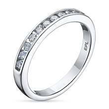 Кольцо из белого золота c бриллиантами